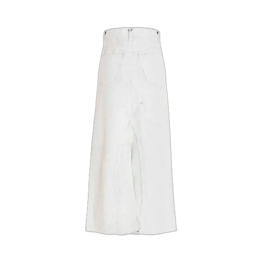 A-Line Midi Denim Skirt