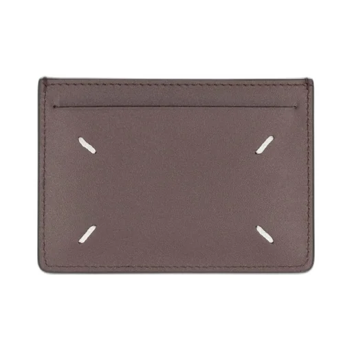 Four-Stitch Detailed Card Holder