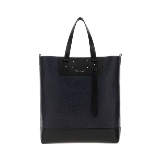 Vertical Logo Printed Tote Bag