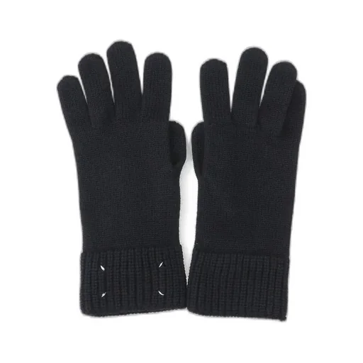 Four-Stitch Ribbed Gloves