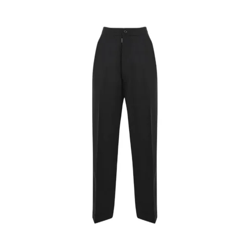 High-Waist Pressed Crease Trousers