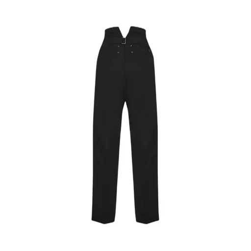 High-Waist Pressed Crease Trousers