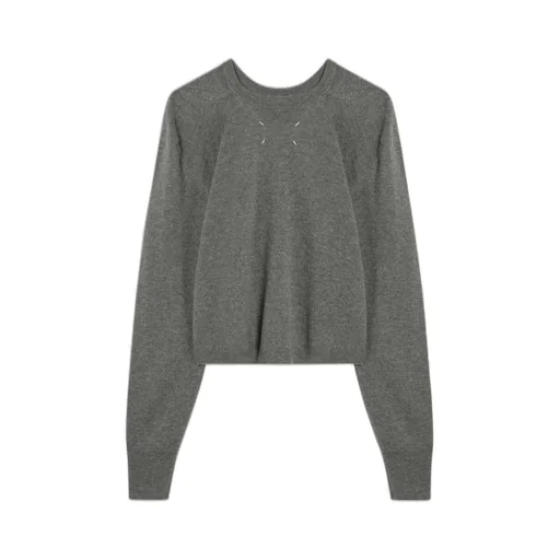 Four-Stitch Detailed Crewneck Jumper