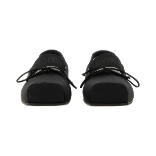 Anatomic Numbers-Motif Square-Toe Ballerina Shoes