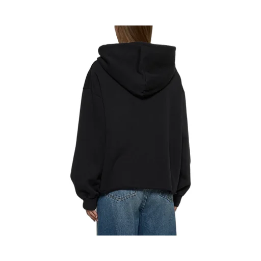 Numbers-Motif Drawstring Hoodie