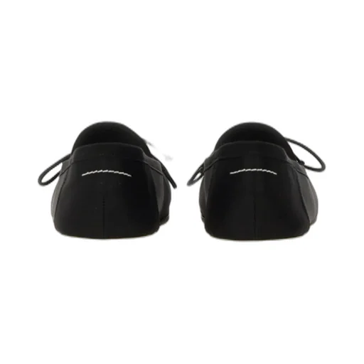 Anatomic Numbers-Motif Square-Toe Ballerina Shoes