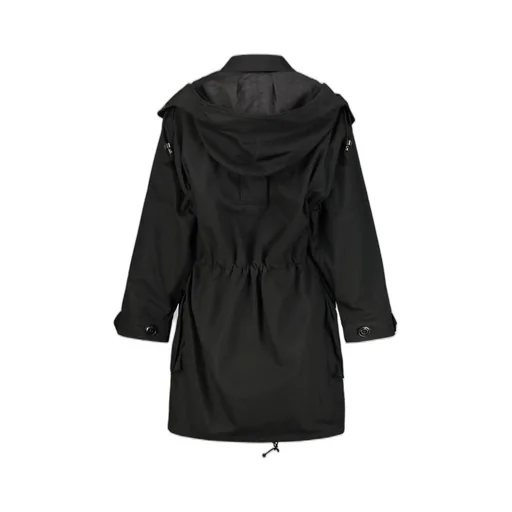 Buttoned Hooded Jacket