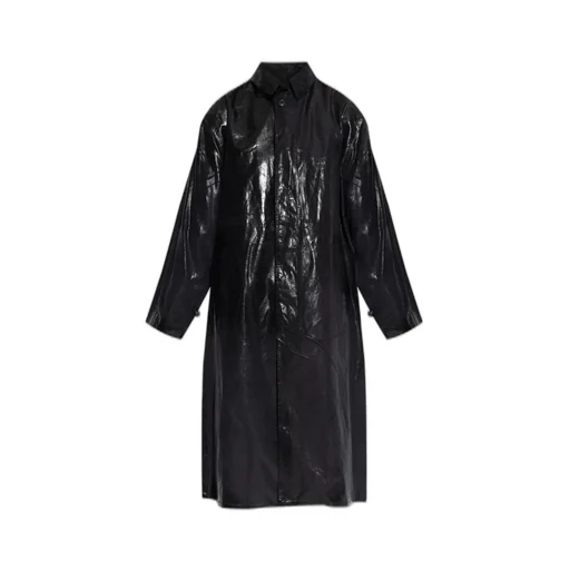 Long Sleeve Coated Trench Coat
