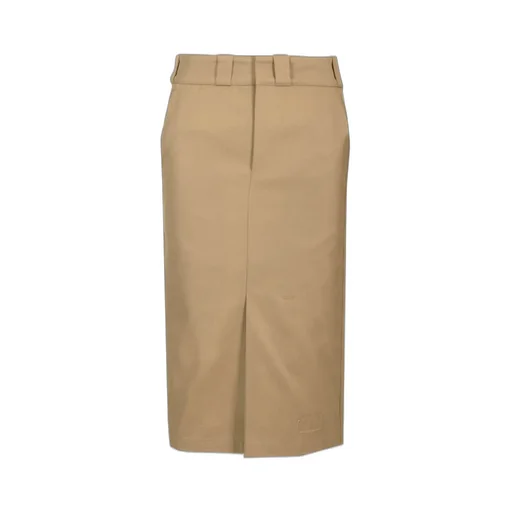 Skater Chino Midi Skirt