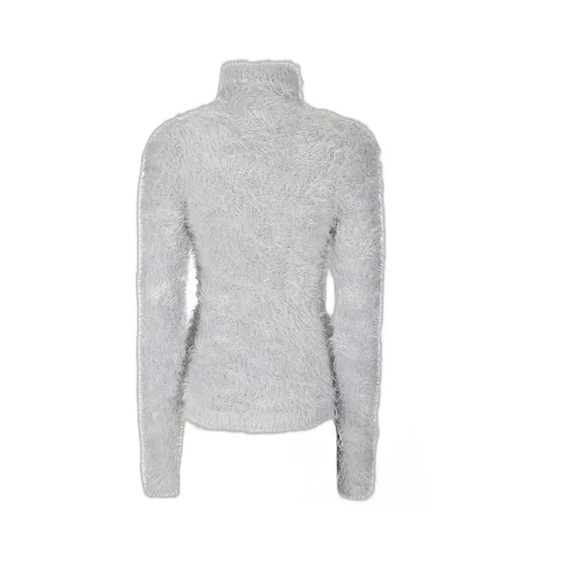 Faux Fur Turtleneck Jumper