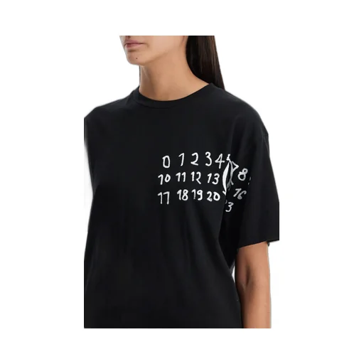 Number Printed Crewneck T-Shirt