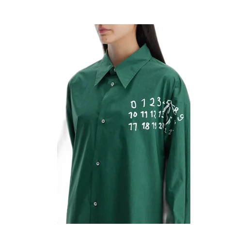 Logo Printed Shirt Dress