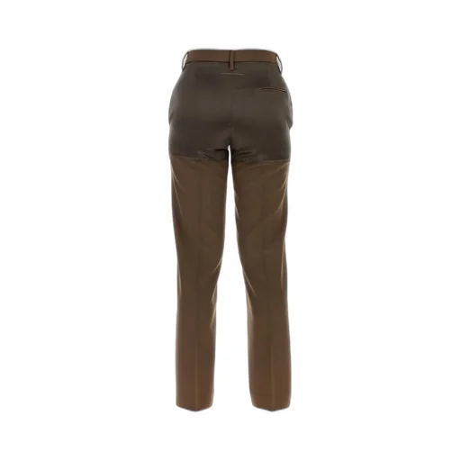 Straight Leg Panelled Trousers