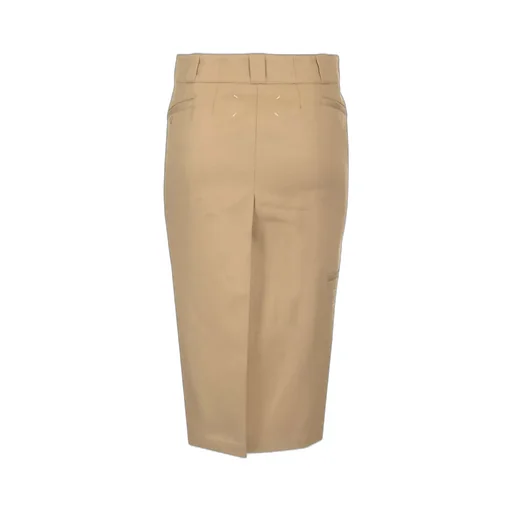 Skater Chino Midi Skirt