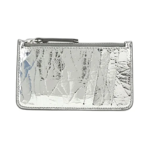 Four-Stitch Top-Zip Coin Wallet