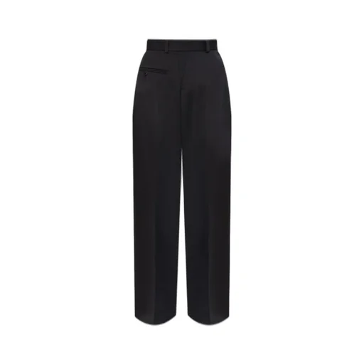 Creased Wide-Leg Trousers