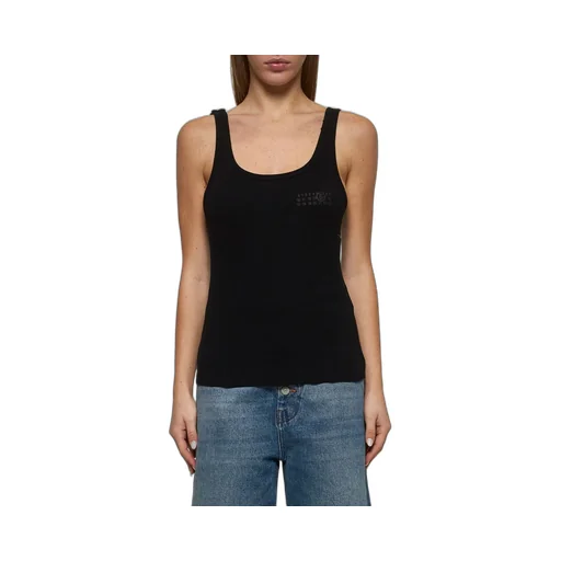 Strap-Detailed Open-Back Tank Top