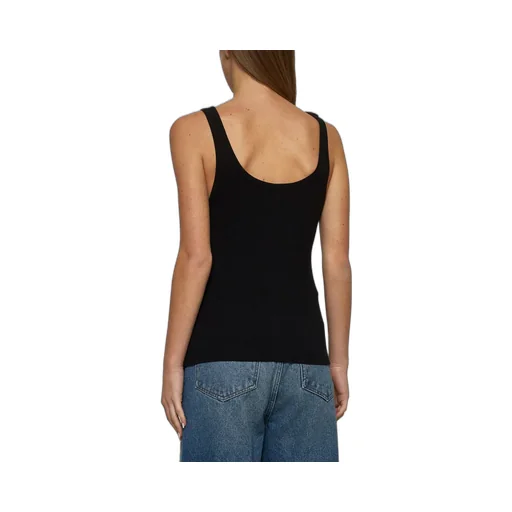 Strap-Detailed Open-Back Tank Top