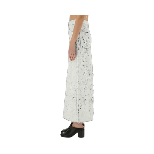 Rear Slit Midi Skirt