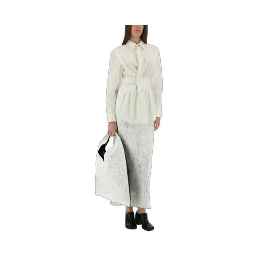 Rear Slit Midi Skirt