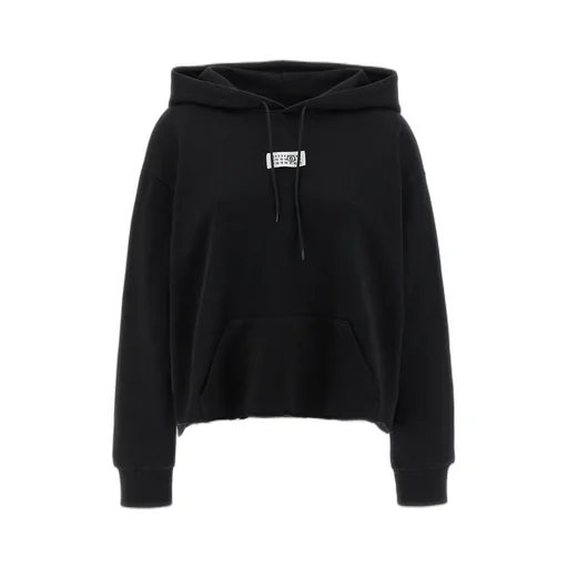 Logo Patch Drawstring Hoodie