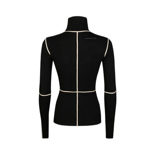 Contrast Stitch Knitted Jumper