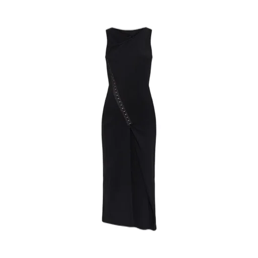 Sleeveless Asymmetric Midi Dress