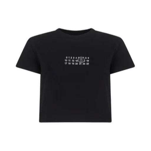Numeric Printed Cropped T-Shirt