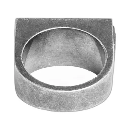 Logo Engraved Numbers-Motif Ring