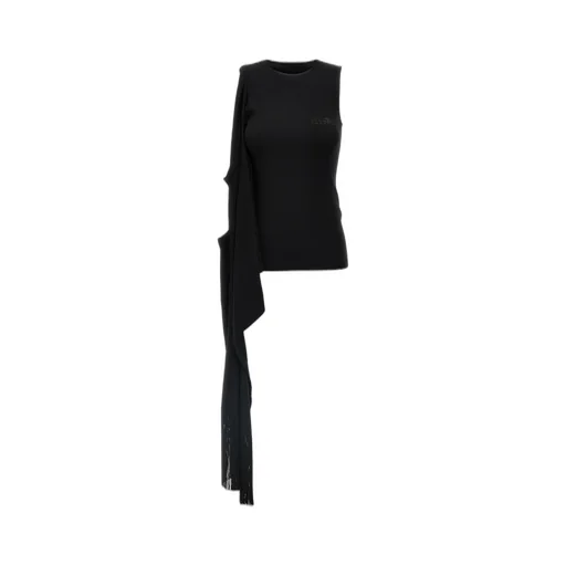 Sleeveless Draped Top