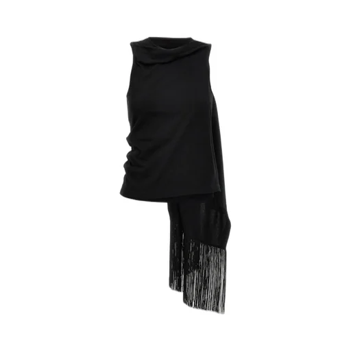Sleeveless Draped Top