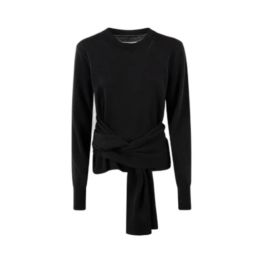 Wrap-Around Crewneck Jumper