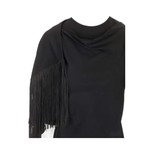 Draped Crewneck Top