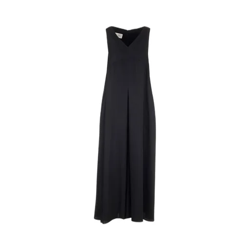 Sleeveless V-Neck Midi Dress