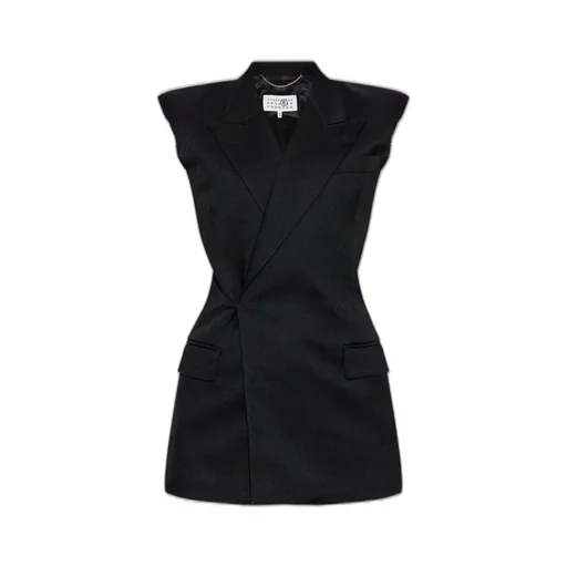 Sleeveless Raw-Cut Edge Waistcoat