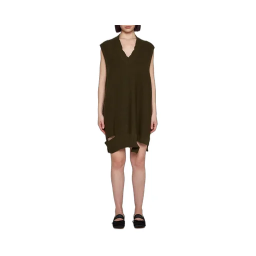 V-Neck Sleeveless Mini Dress