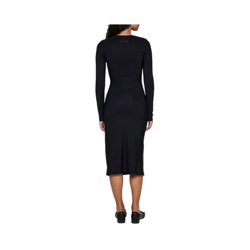 Faux Leather Midi Dress