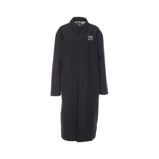 X Salomon Logo Printed Trench Coat