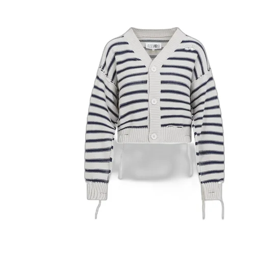 V-Neck Distressed Cardigan