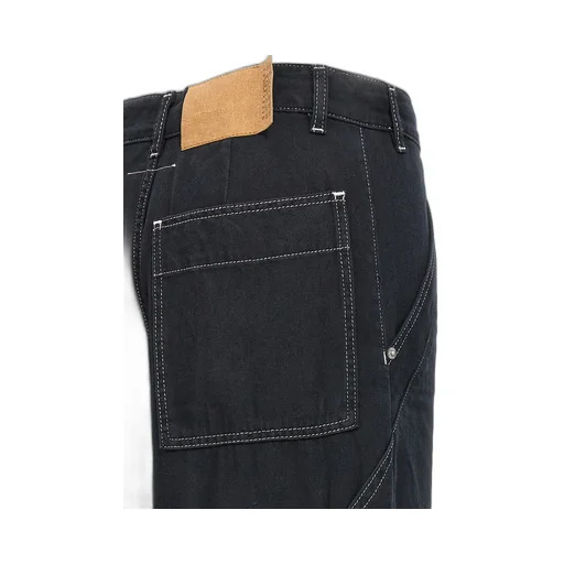 Wide Leg Panelled Jeans