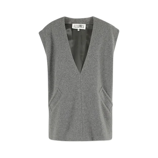 V-Neck Felted Vest
