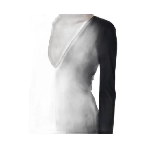 V-Neck Long-Sleeved Dress
