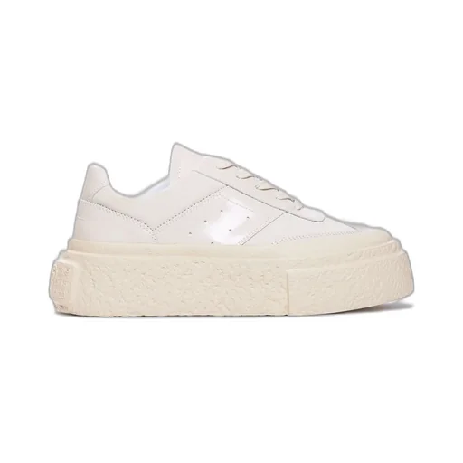 Numbers-Motif Lace-Up Sneakers