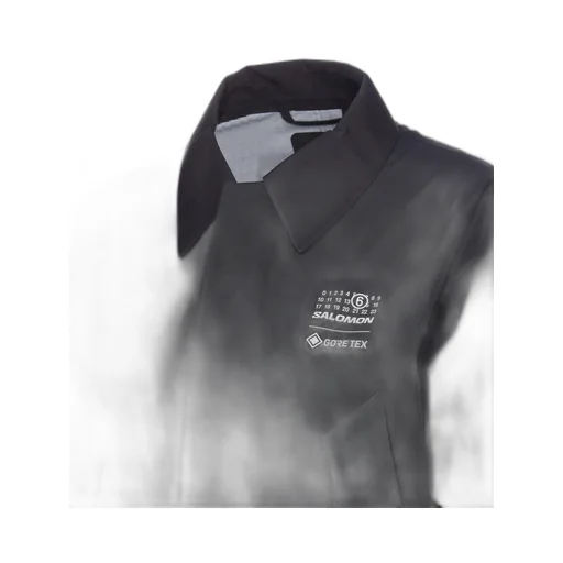 X Salomon Logo Printed Trench Coat