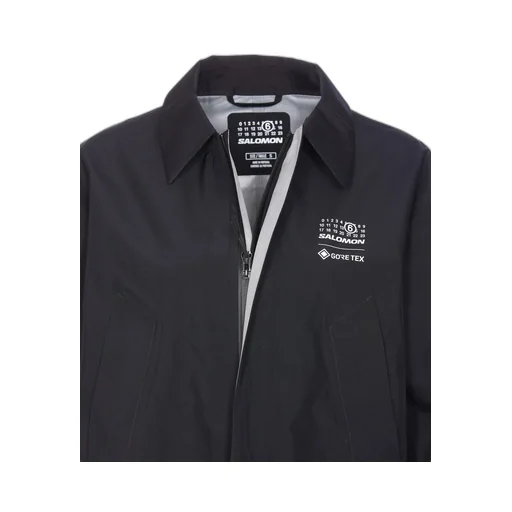 X Salomon Logo Printed Trench Coat