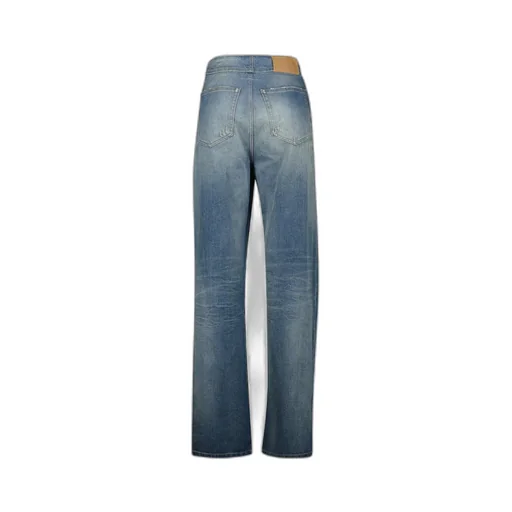 Distressed Washed Denim Jeans