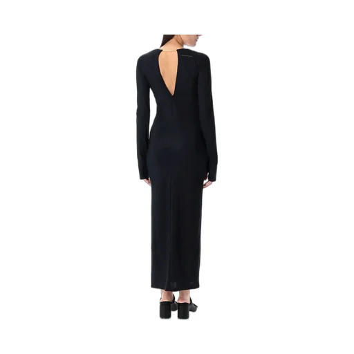 V-Neck Long-Sleeved Dress