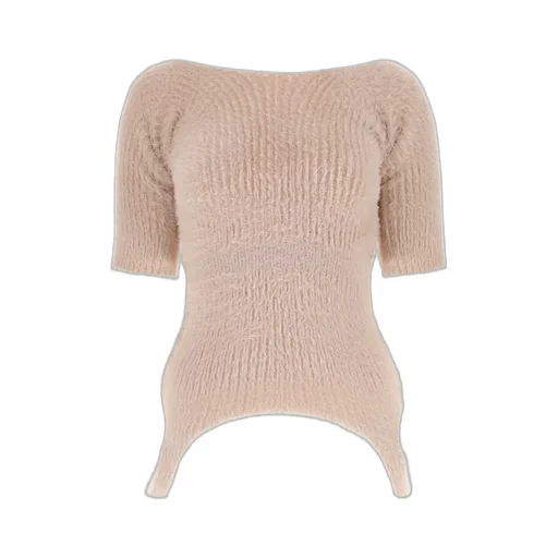Short-Sleeved Knitted Jumper