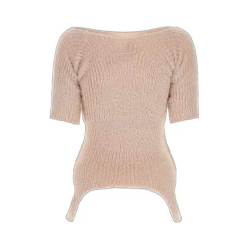 Short-Sleeved Knitted Jumper