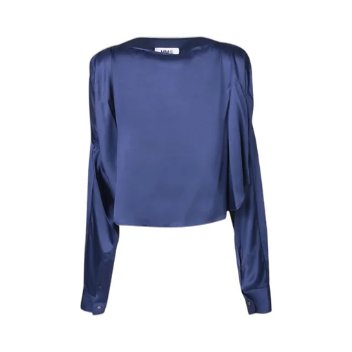 Cut-Out Detailed Satin Shirt